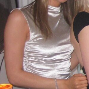 Abercrombie and Fitch Gold Velvet Top